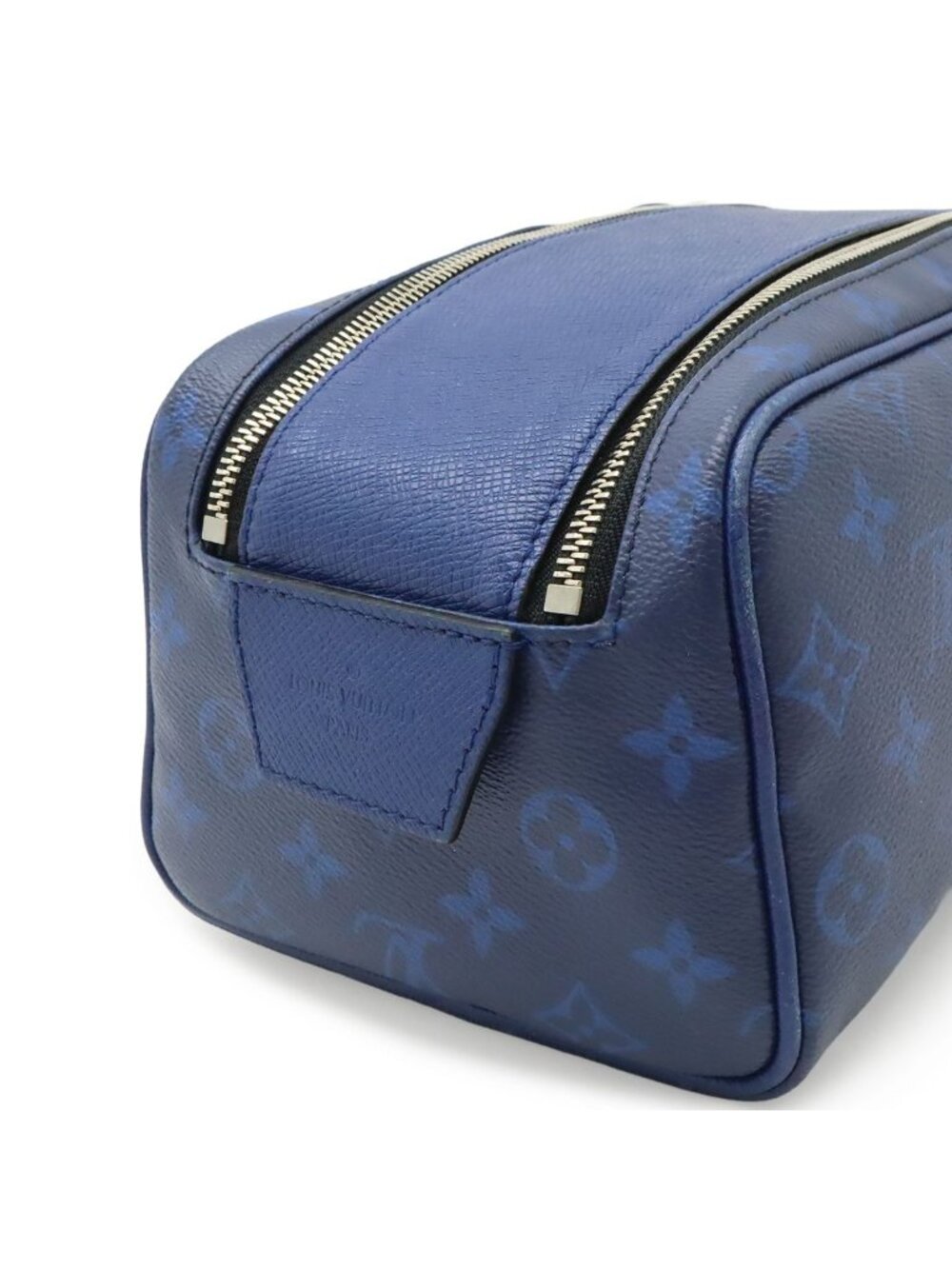 Louis Vuitton Taigarama Dopp Kit Clutch Handbag Cobalt Blue - Picture 5 of 8